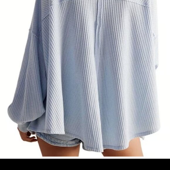 Free People Coraline Thermal Oversize 'Boho Chic' long sleeve - Picture 3 of 10